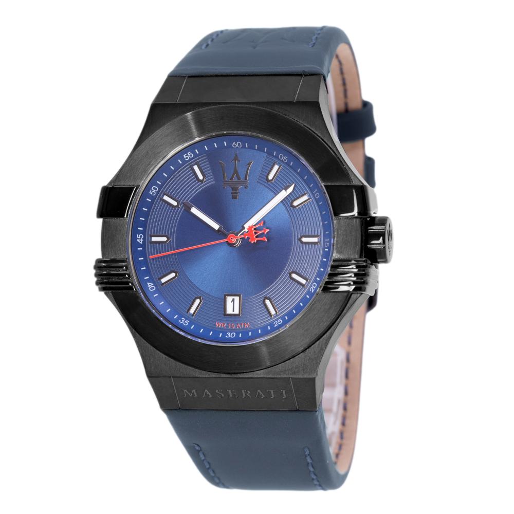 Maserati Herrenuhr R8851108021 Potenza Blaues Zifferblatt