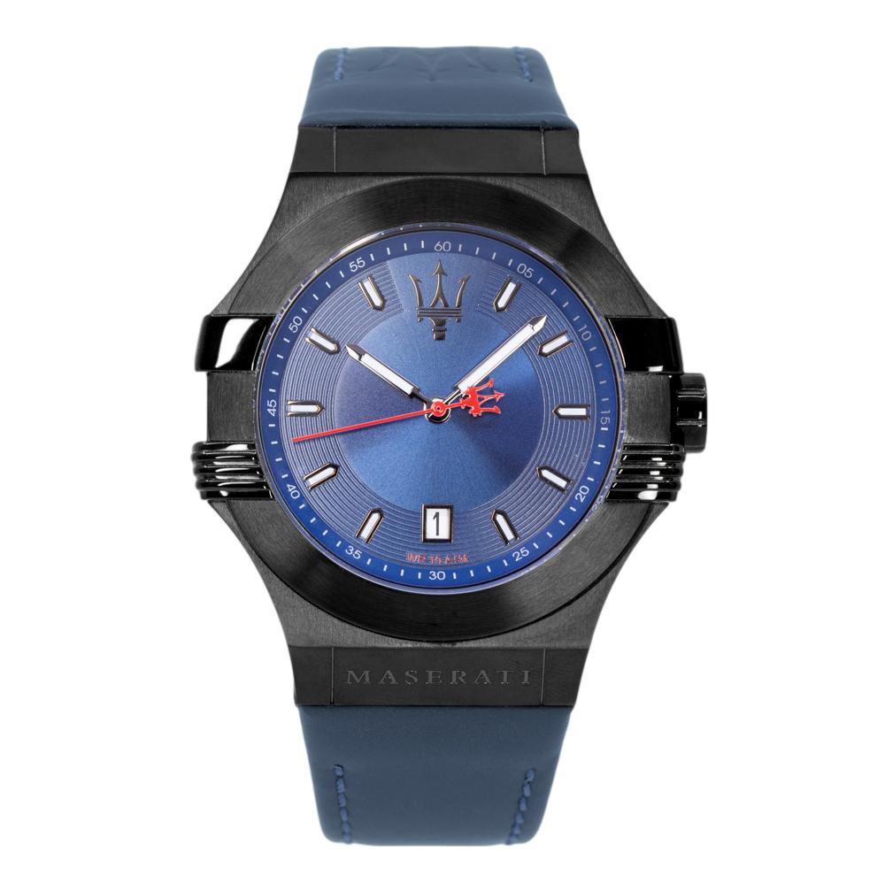 Maserati Herrenuhr R8851108021 Potenza Blaues Zifferblatt