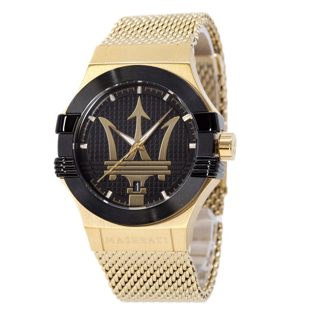 Maserati Herrenuhr R8853108006 Potenza Schwarzes Zifferblatt