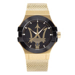 Maserati Herrenuhr R8853108006 Potenza Schwarzes Zifferblatt