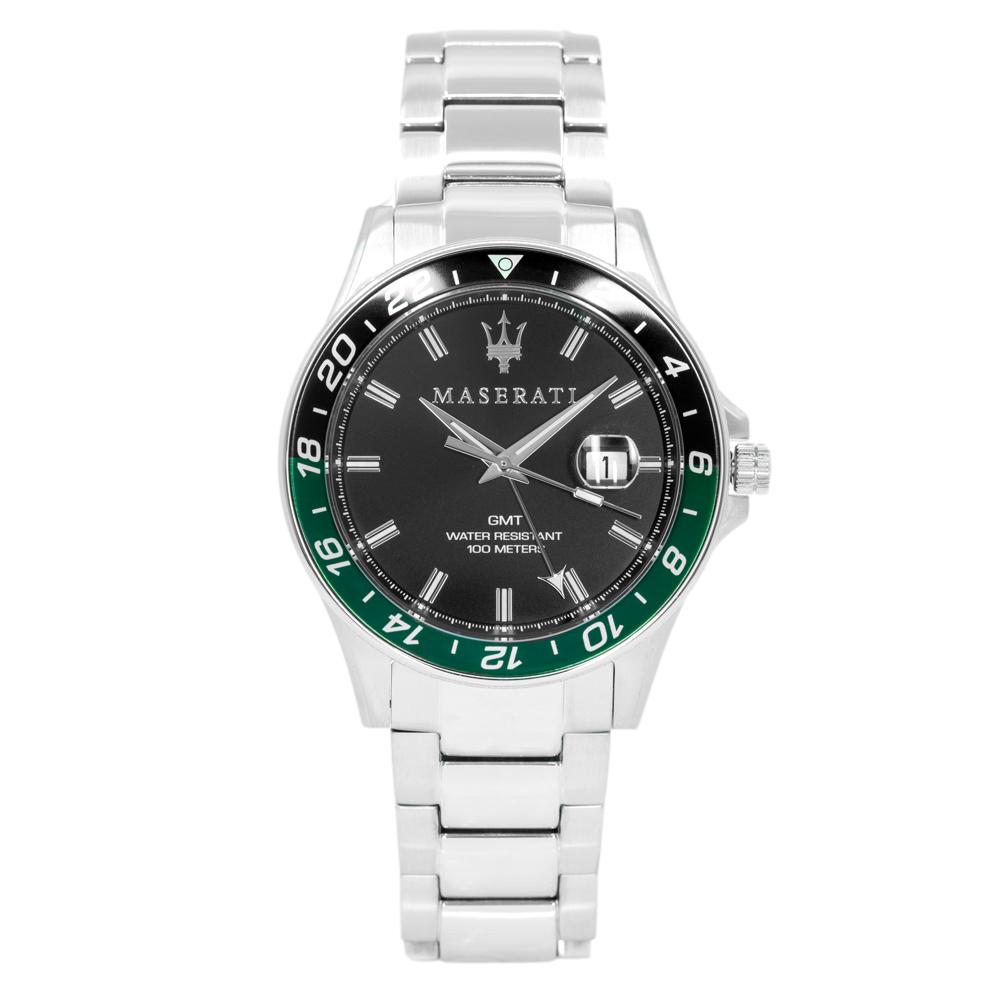 Maserati Men's R8853140005 SFIDA GMT Black Dial Watch