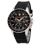 Maserati Men's R8871640002 SFIDA Black Dial Chrono Watch