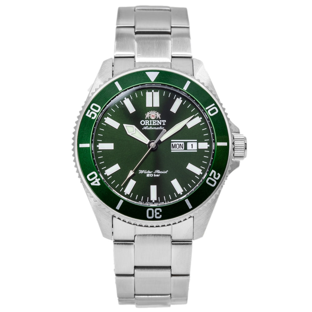 Orient Herrenuhr RA-AA0914E19B Kanno Grünes Zifferblatt