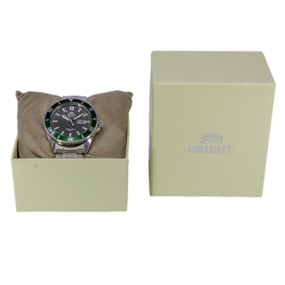 Orient Herrenuhr RA-AA0914E19B Kanno Grünes Zifferblatt
