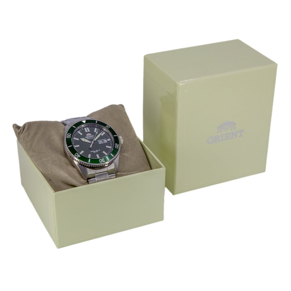 Orient Herrenuhr RA-AA0914E19B Kanno Grünes Zifferblatt