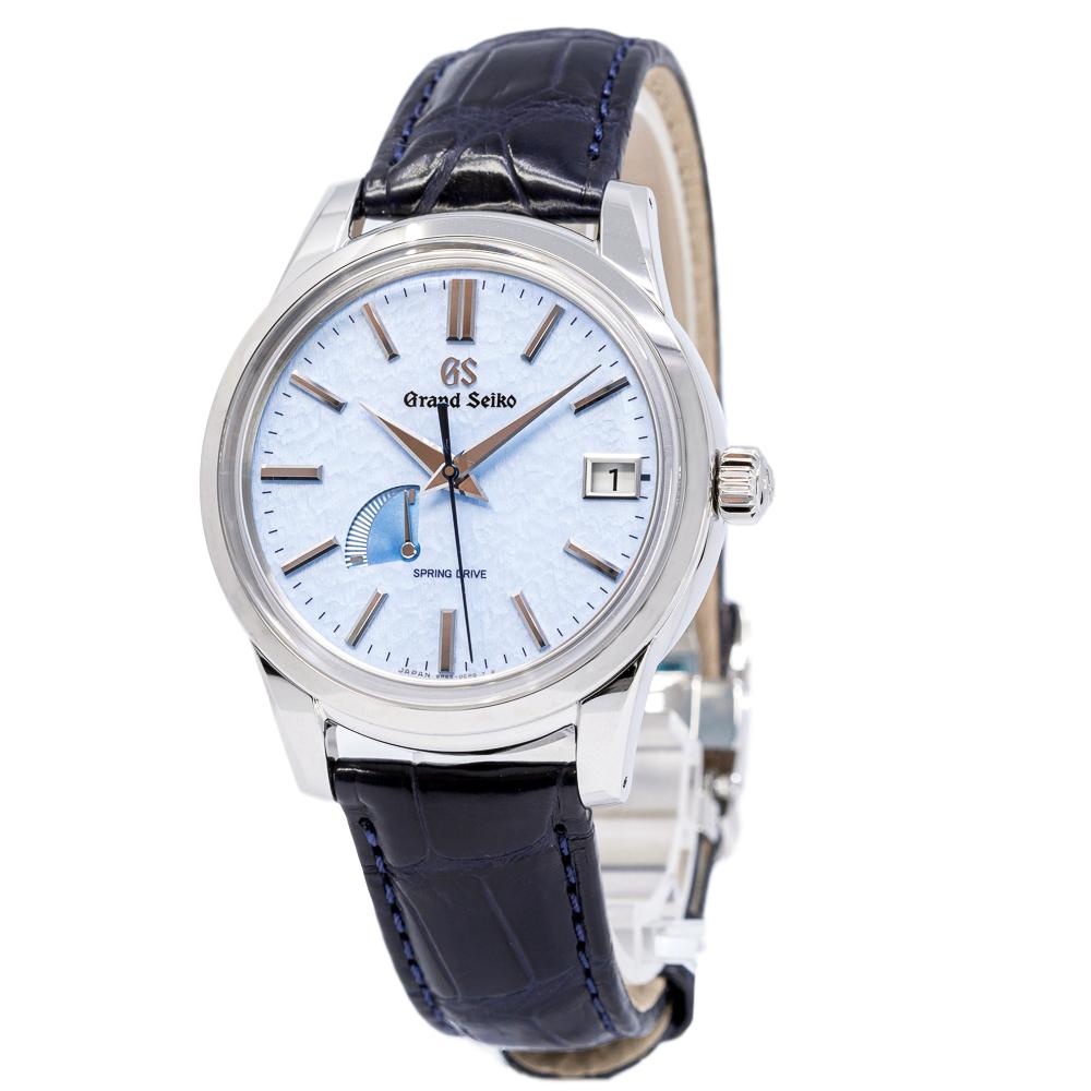 Grand Seiko Herrenuhr SBGA407G Elegance Weißes Zifferblatt