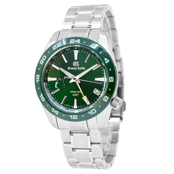 Grand Seiko Herrenuhr SBGE257G Sport GMT Grunes Zifferblatt
