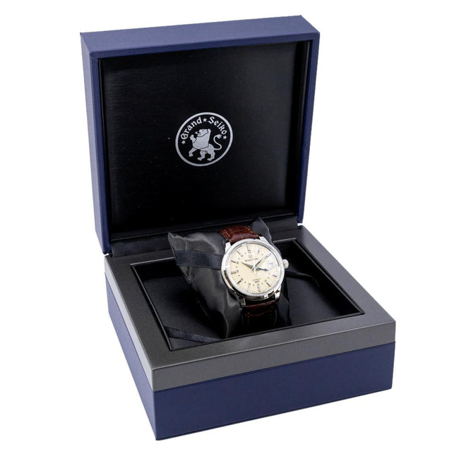 Grand Seiko Herrenuhr SBGM221G Elegance Beige Zifferblatt