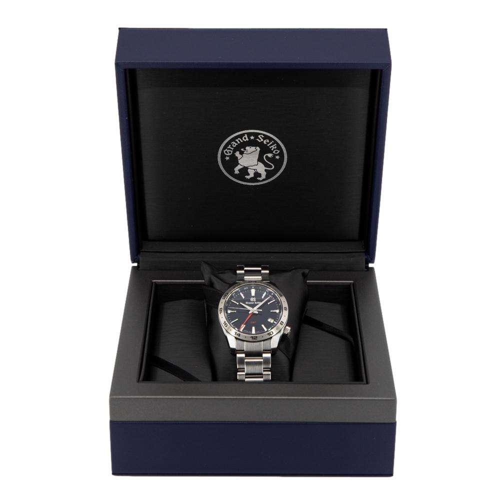 Grand Seiko Men's SBGN029 Sport GMT Blue Dial Watch