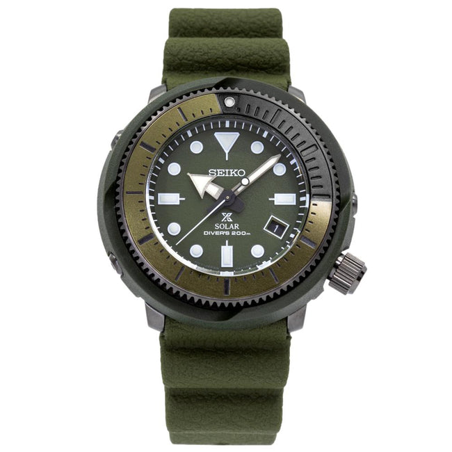 Seiko Men's SNE535P1 Prospex Solar Green Dial Watch