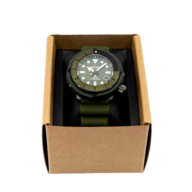 Seiko Men's SNE535P1 Prospex Solar Green Dial Watch