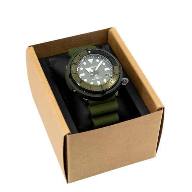 Seiko Men's SNE535P1 Prospex Solar Green Dial Watch