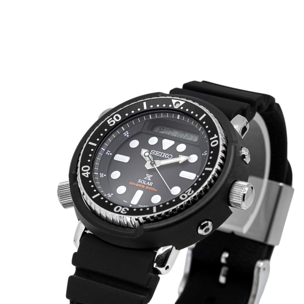 Seiko Men's SNJ025P1 Prospex Solar Arnie Black Dial Watch