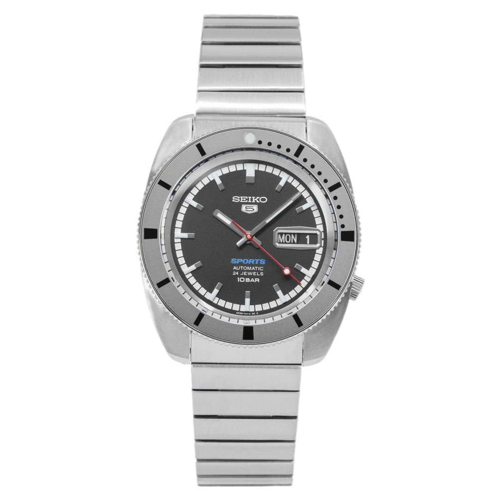 Seiko Men's SRPL05K1 5 Sports Black Dial Automatic Ltd. Ed.