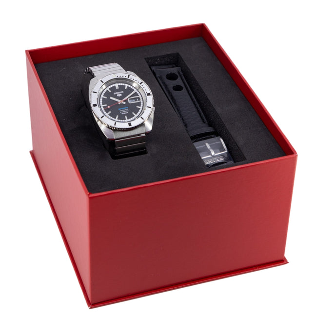 Seiko Men's SRPL05K1 5 Sports Black Dial Automatic Ltd. Ed.