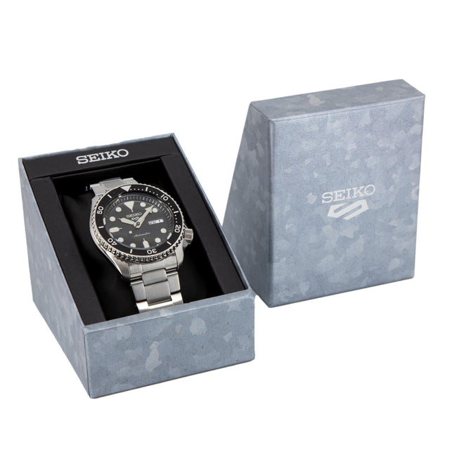 Seiko Men's SRPD55K1 5 Sports Black Dial Dial Watch