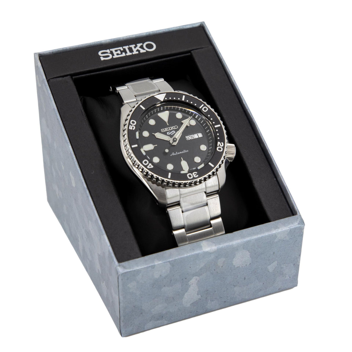 Seiko Men's SRPD55K1 5 Sports Black Dial Dial Watch