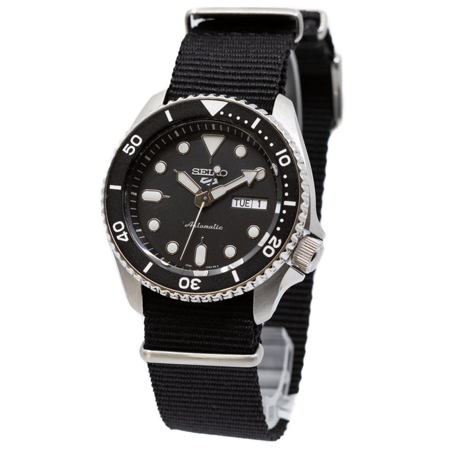Seiko Men's SRPD55K3 5 Sports Suits Style Black Dial Watch
