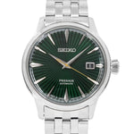 Seiko Men's SRPE15J1 Presage Green Dial Watch