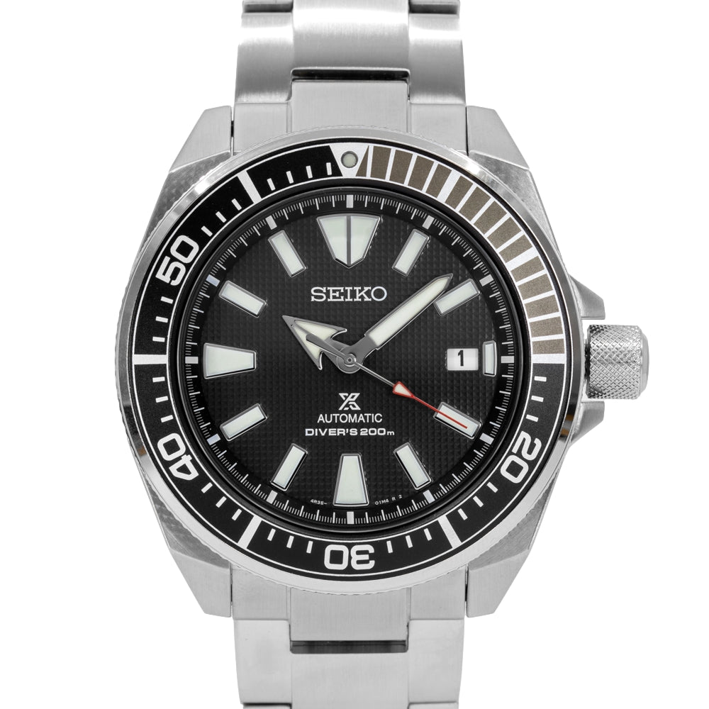 Seiko Men's SRPB51K1/SRPF03K1 Prospex Black Dial Steel Watch