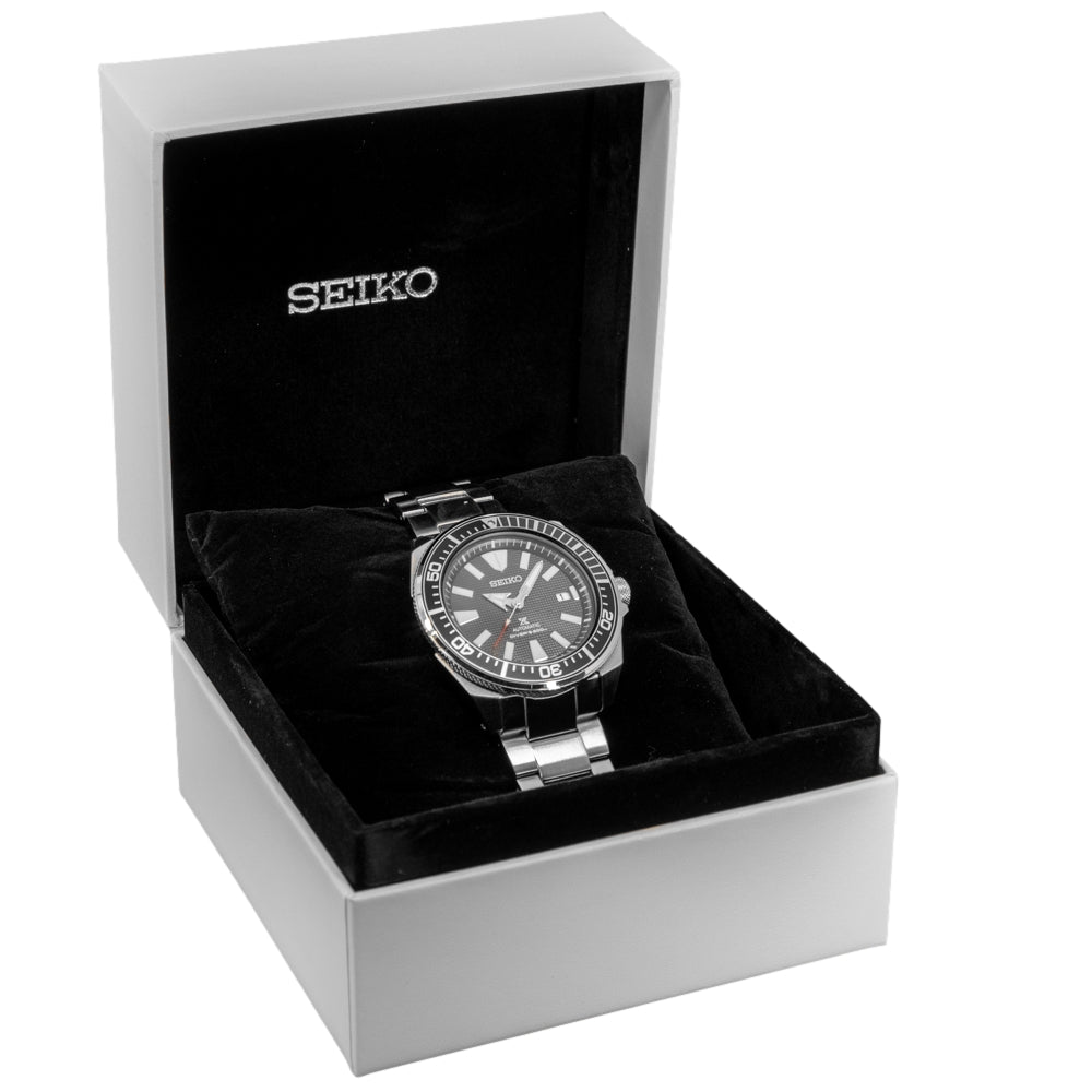 Seiko Men's SRPB51K1/SRPF03K1 Prospex Black Dial Steel Watch