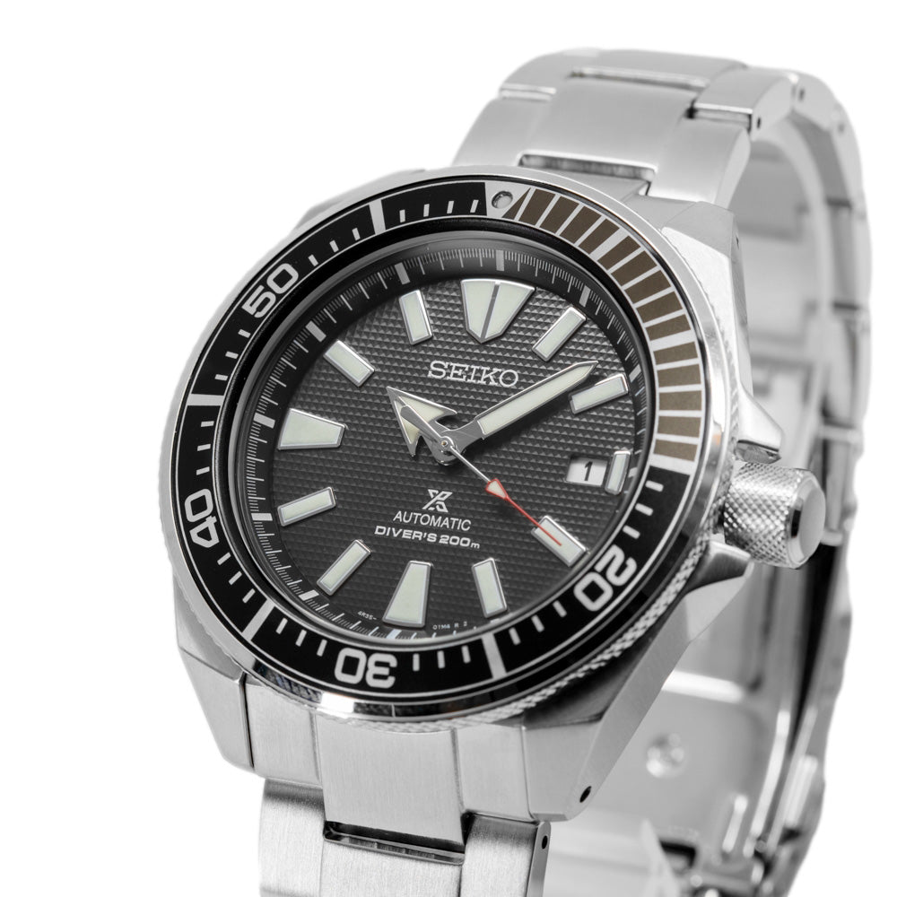 Seiko Men's SRPB51K1/SRPF03K1 Prospex Black Dial Steel Watch
