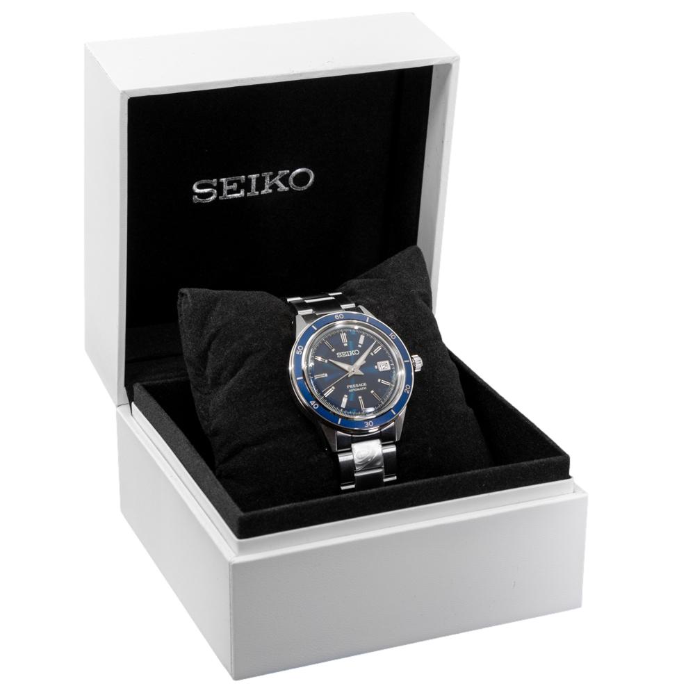 Seiko Men's SRPG05J1 Presage Auto Blue Dial Watch