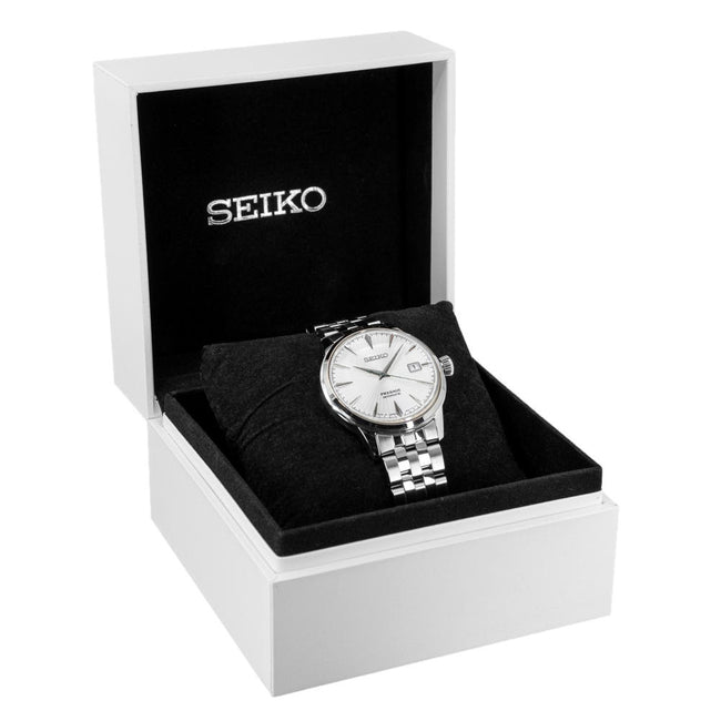 Seiko Men's SRPG23J1 Presage Silver Dial Watch
