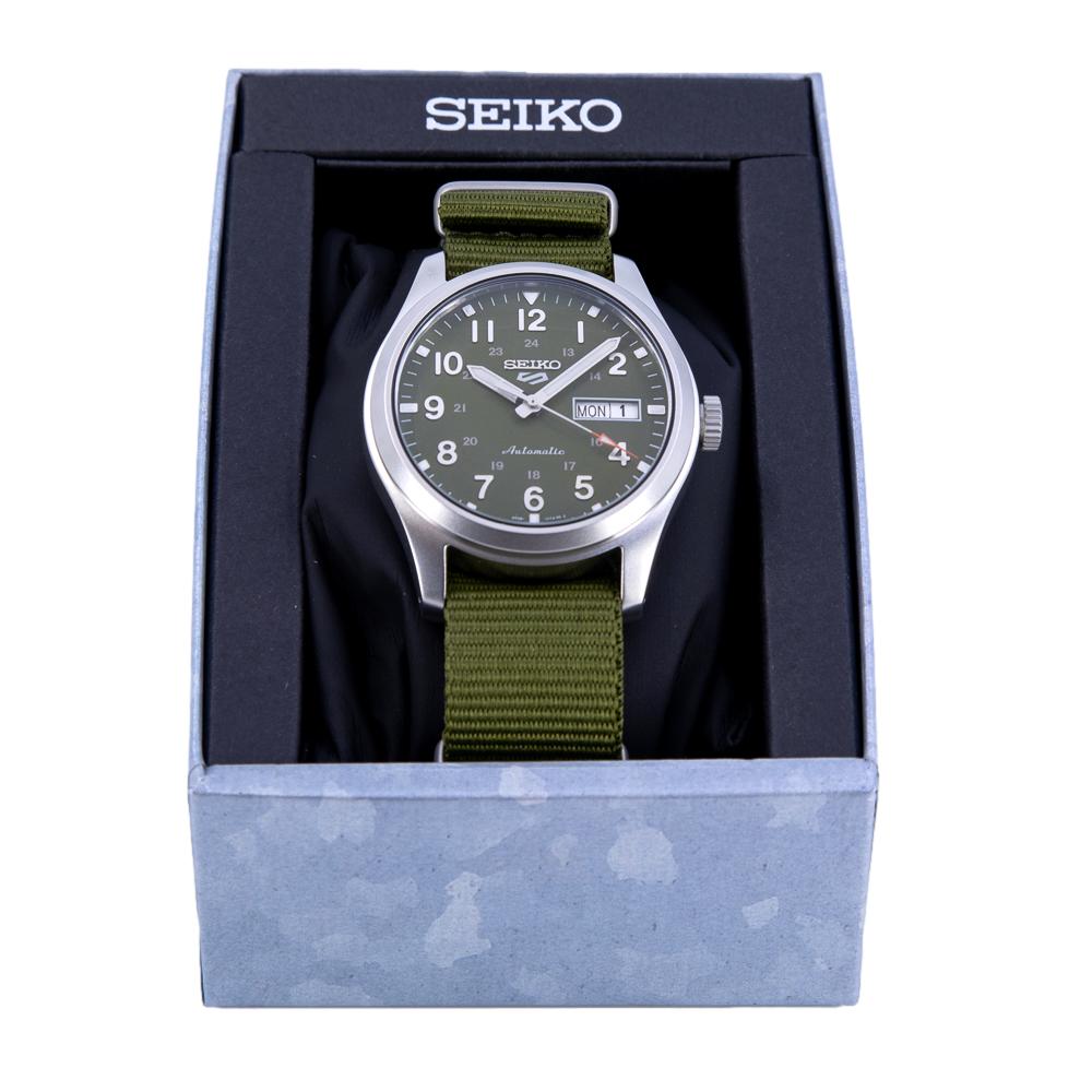 Seiko Men's SRPG33K1 5 Sports Green Dial Auto Watch