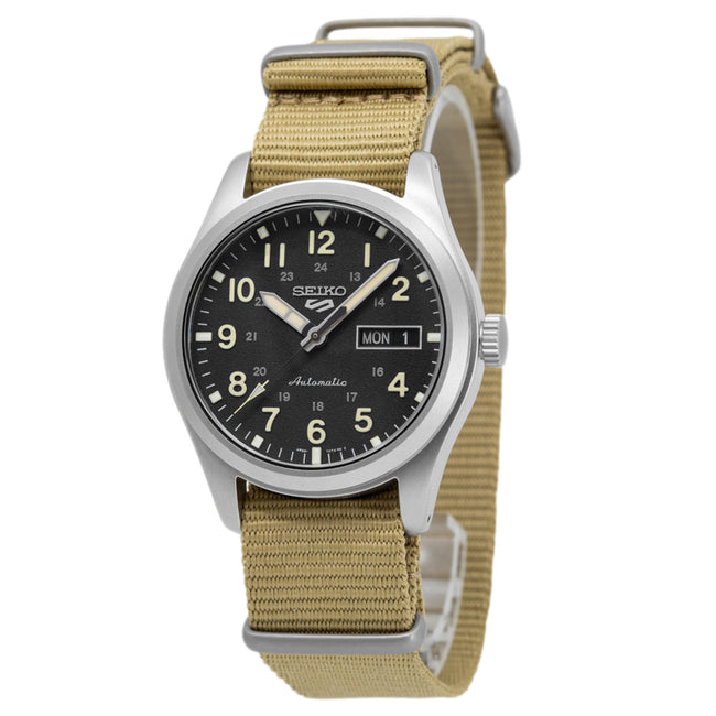 Seiko Men's SRPG35K1 5 Sports Black Dial Auto Watch
