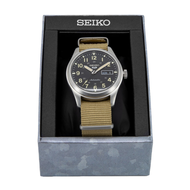 Seiko Men's SRPG35K1 5 Sports Black Dial Auto Watch