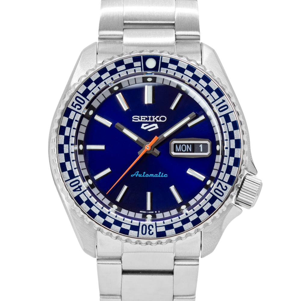 SRPK65K1-Seiko SRPK65K1 5 Sports Checker Flag Auto 