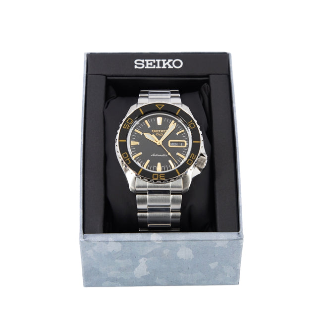 Seiko Men's SRPK99K1 5 Sports Black Dial Automatic