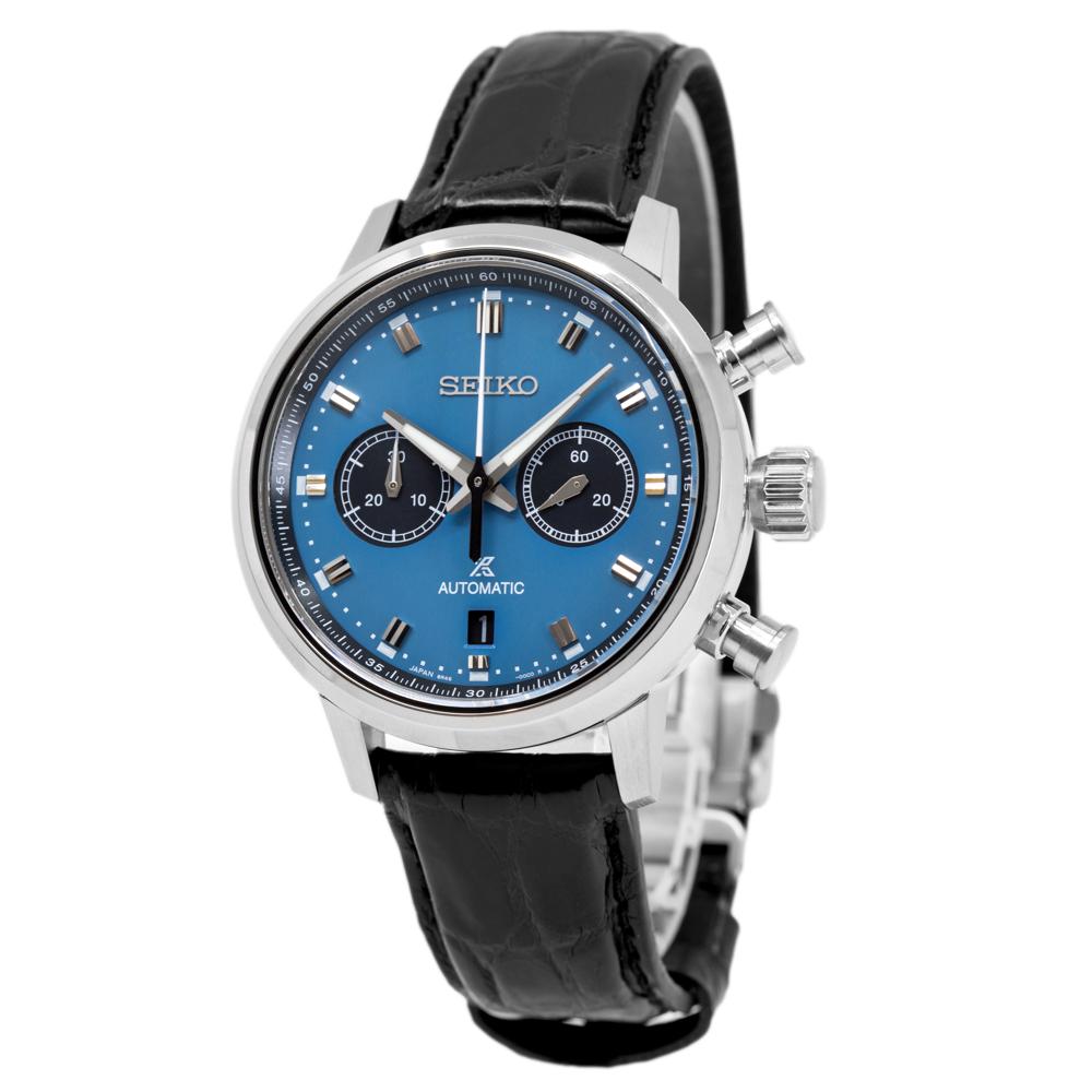 Seiko Men's SRQ039J1 Prospex Blue Dial Chrono Watch.