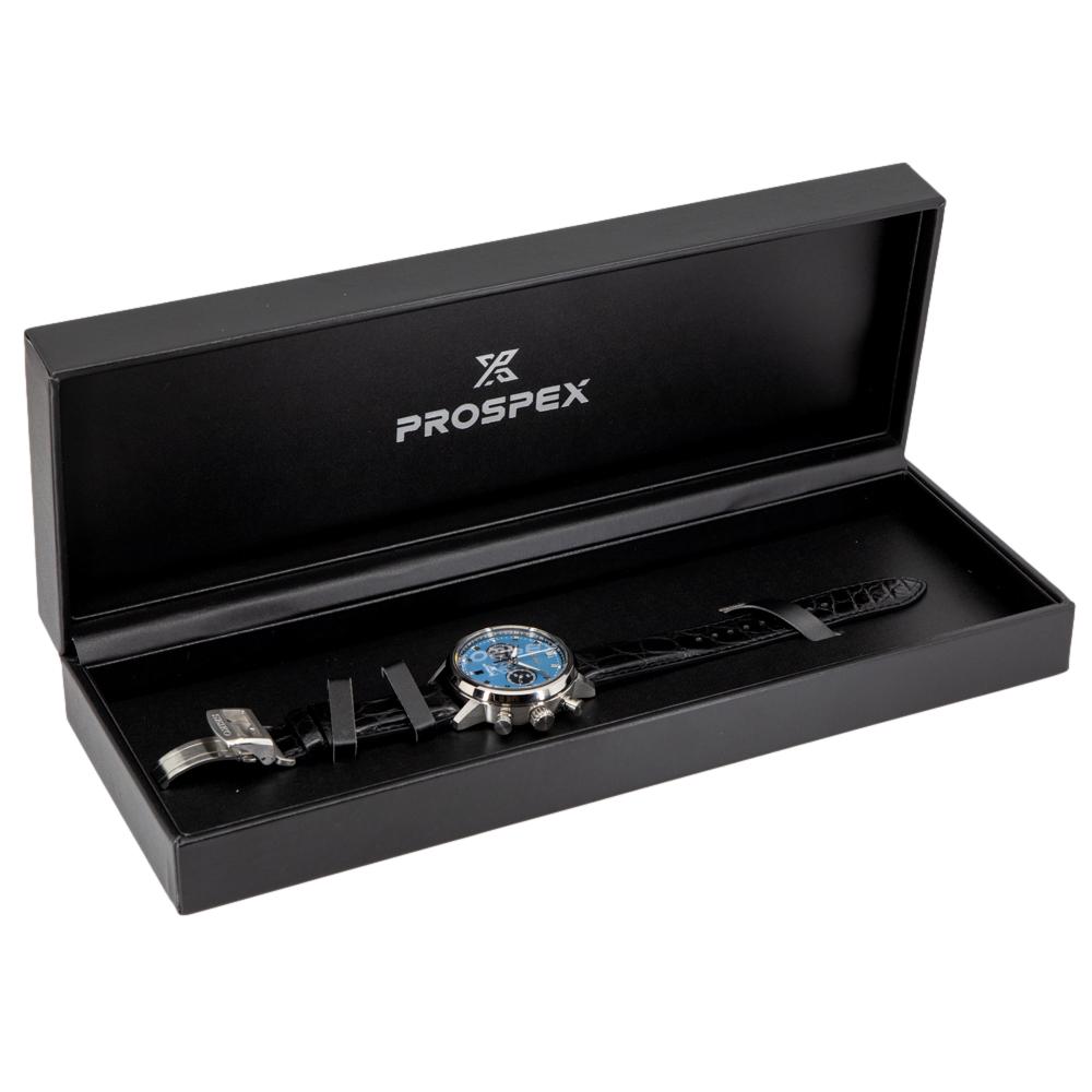 Seiko Men's SRQ039J1 Prospex Blue Dial Chrono Watch.