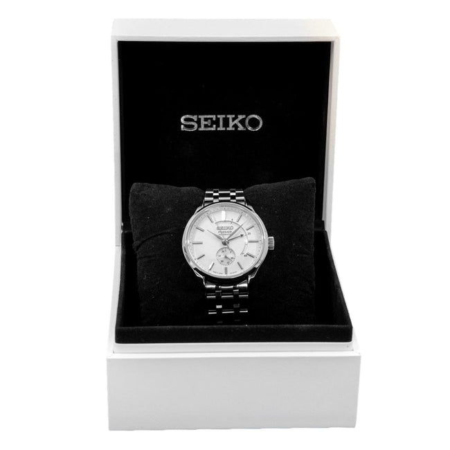 Seiko Men's SSA395J1 Presage Japanese Garden Auto White Dial