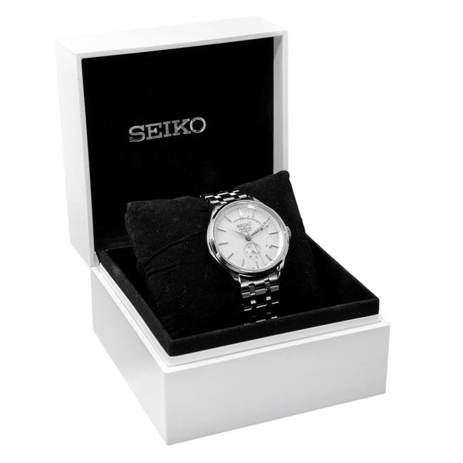 Seiko Men s SSA395J1 Presage Japanese Garden Auto White Dial