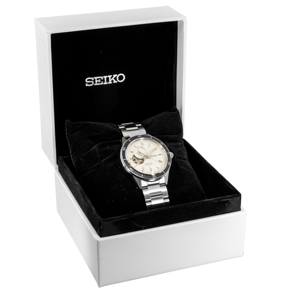 Seiko Men's SSA423J1 Open Balance White Dial Watch