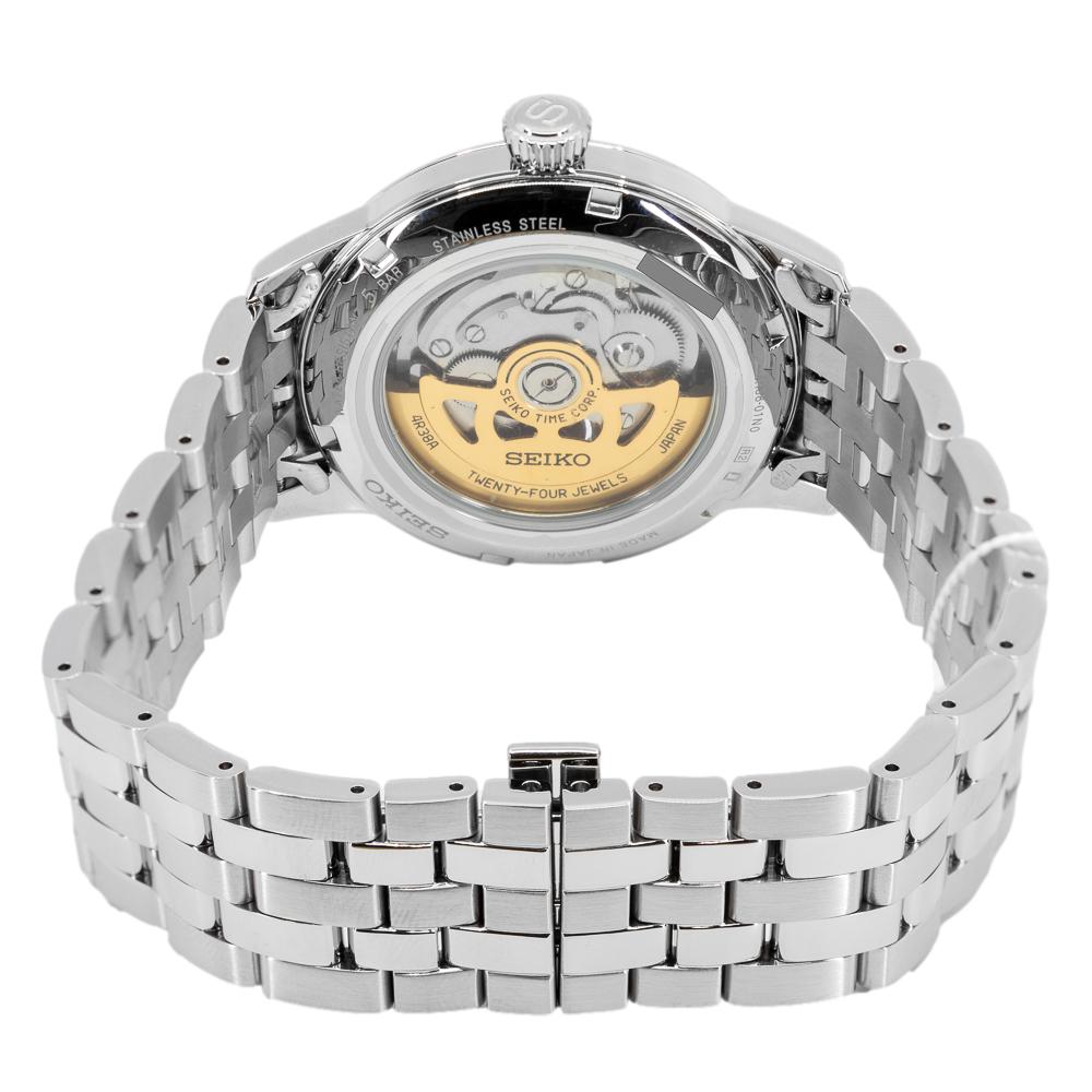 Seiko Men's SSA441J1 Presage Open Heart Green Dial Auto