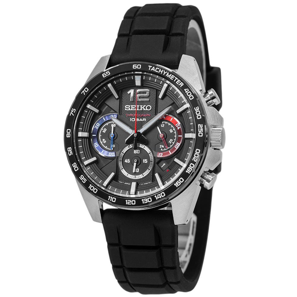 Seiko Men's SSB347P1 Discover More 44mm Quartz Chronograph