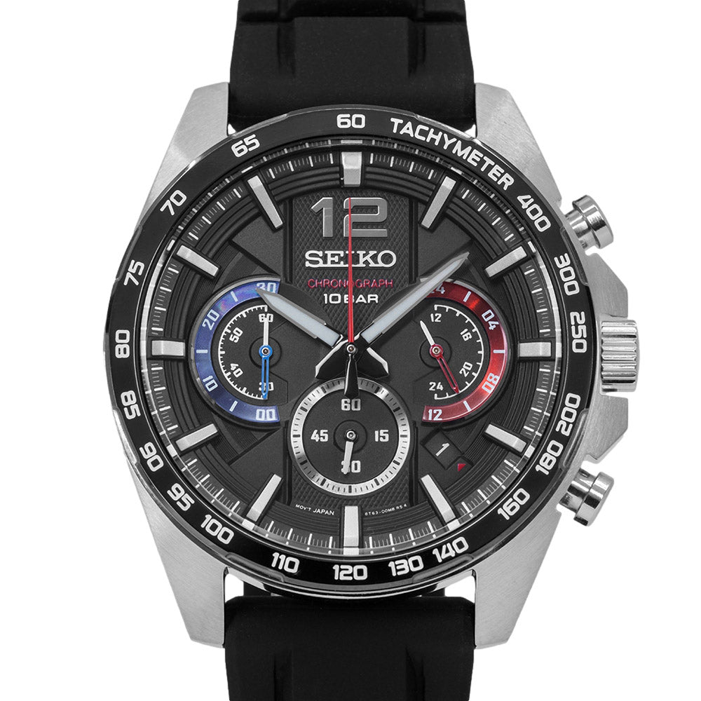 Seiko Men's SSB347P1 Discover More 44mm Quartz Chronograph