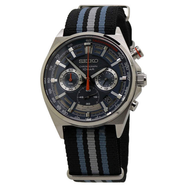 Seiko Men's SSB409P1 Blue Dial Chrono Watch
