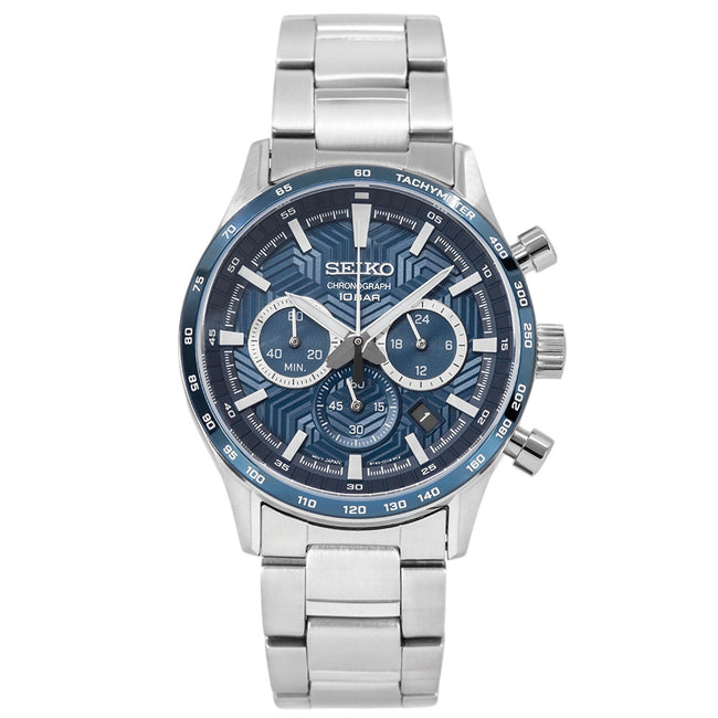 Seiko Men's SSB445P1 Discover More 43mm Quartz Chronograph