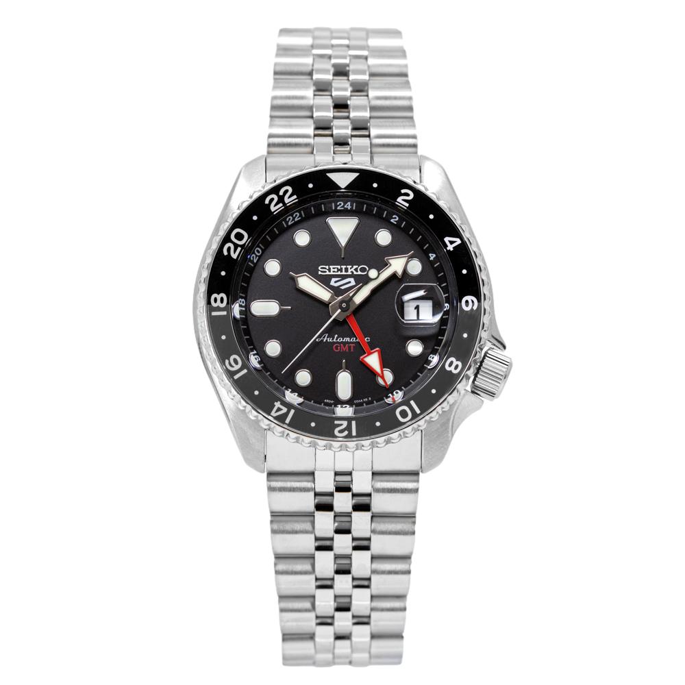 Seiko Men's SSK001K1 Sports Black Dial GMT Watch