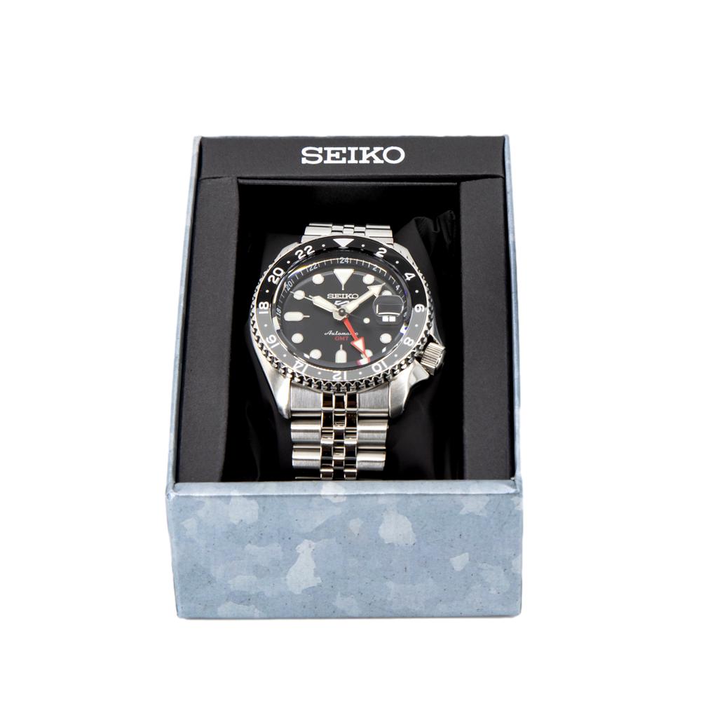 Seiko Men's SSK001K1 Sports Black Dial GMT Watch
