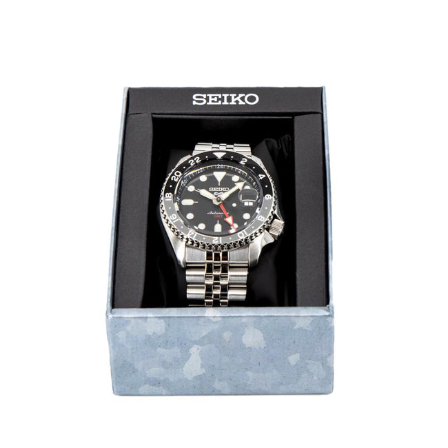 Seiko Men's SSK001K1 Sports Black Dial GMT Watch