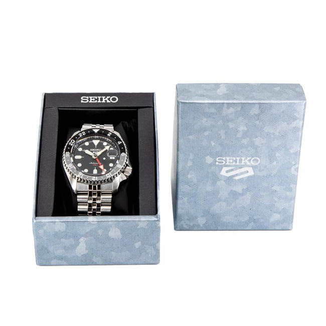 Seiko Men's SSK001K1 Sports Black Dial GMT Watch