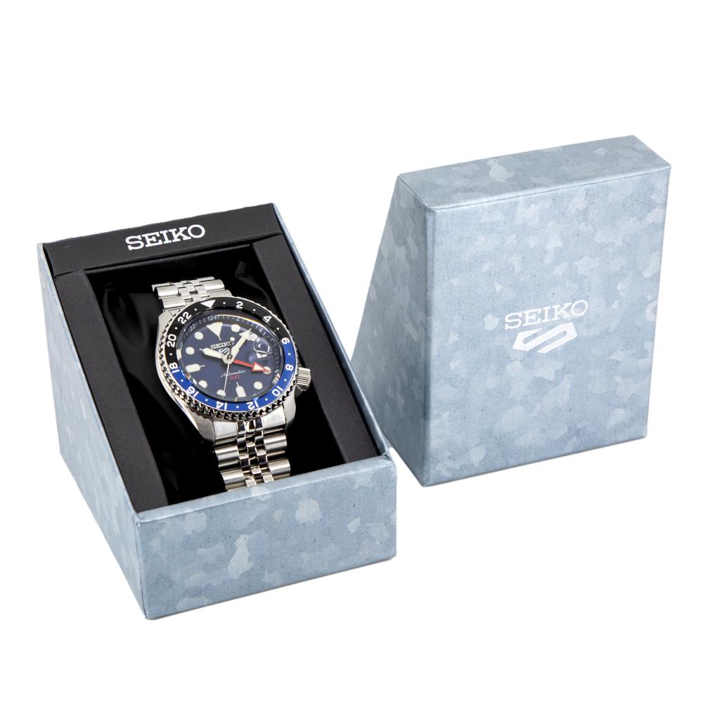 Seiko Men's SSK003K1 5 Sports Blue Dial GMT Watch