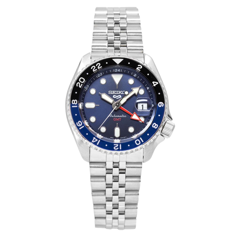 Seiko Men's SSK003K1 5 Sports Blue Dial GMT Watch