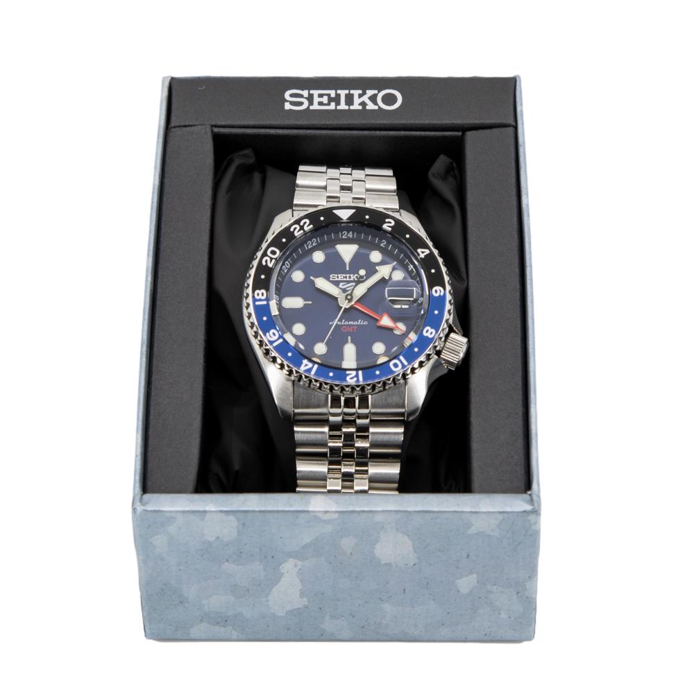 Seiko Men's SSK003K1 5 Sports Blue Dial GMT Watch